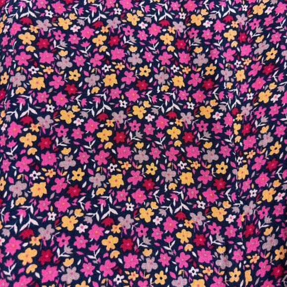 Fat Face Size 2 Midi Shirt Dress Red Pink Floral Belted Short Sleeves Colorful - Picture 6 of 10